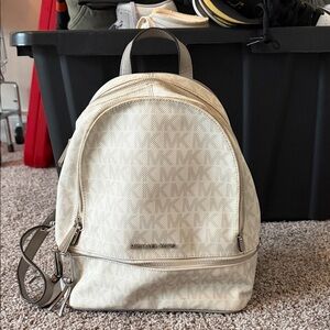 Michael Kors Off-White Monogram Backpack